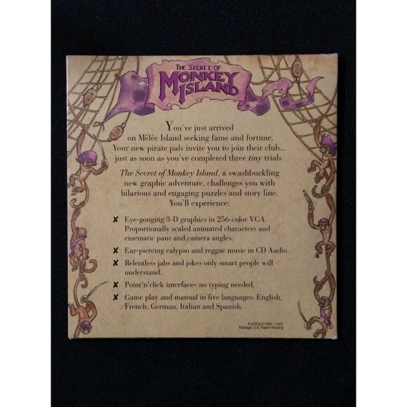 The Secret of Monkey Island (PC) Lucas Arts 1992 - Picture 4 of 4